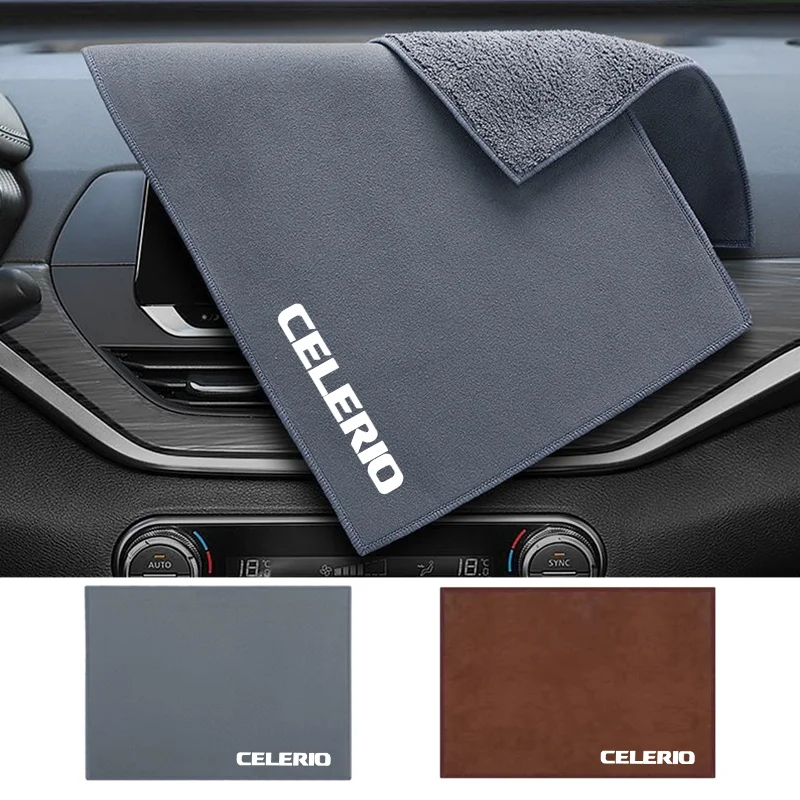 Microfiber Cleaning Towel Thicken Soft Drying Cloth Car Body Washing Towels For Suzuki Celerio 2014-2020 Accessories