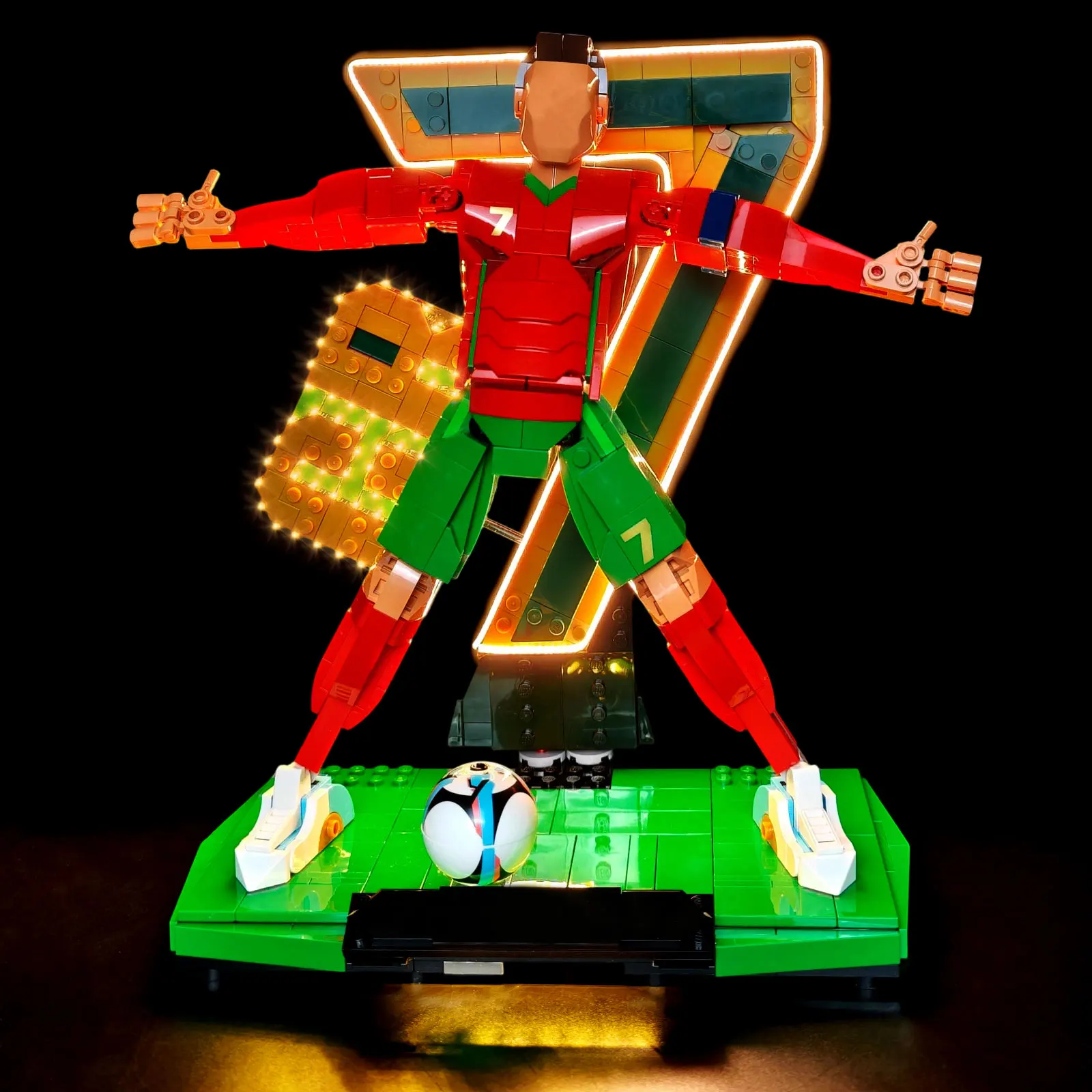 

LYBMTWF LED Lighting Kit Compatible with Lego 43016 Ronaldo - Football Legend Building Blocks(NOT Include The Model Bricks)