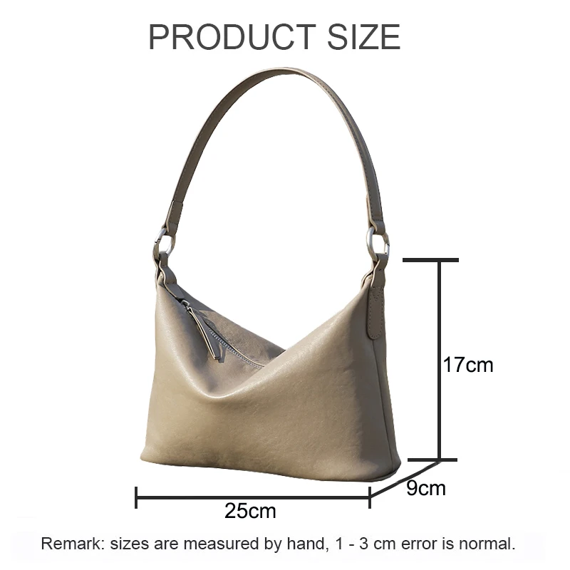 2026 New Lady Top Layer Vegetable Tanned Cowhide Retro Armpit Classic Crossbody Handbag Women\'s Versatile Single Shoulder Bag