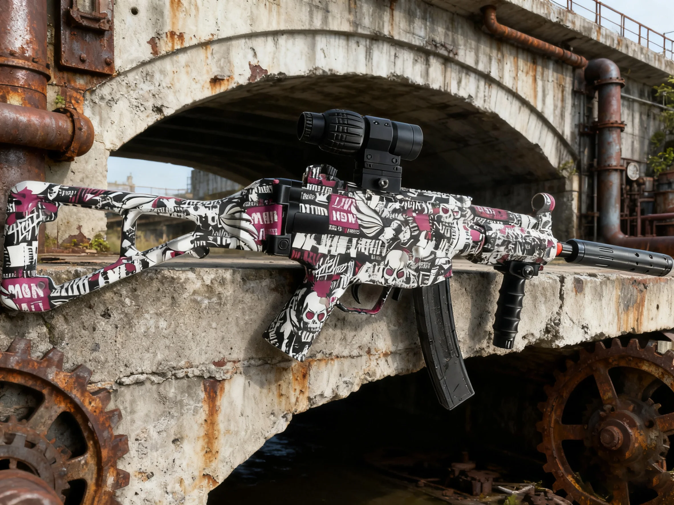 ปืนเจล MP5K ของเล่น- ของขวัญสุดพิเศษสำหรับผู้ใหญ่และวัยรุ่น |   โหมดไฟฟ้าและโหมดธรรมดา ระยะ 20-35 เมตร |   กิจกรรมสร้างทีมกลางแจ้งที่ปลอดภัย