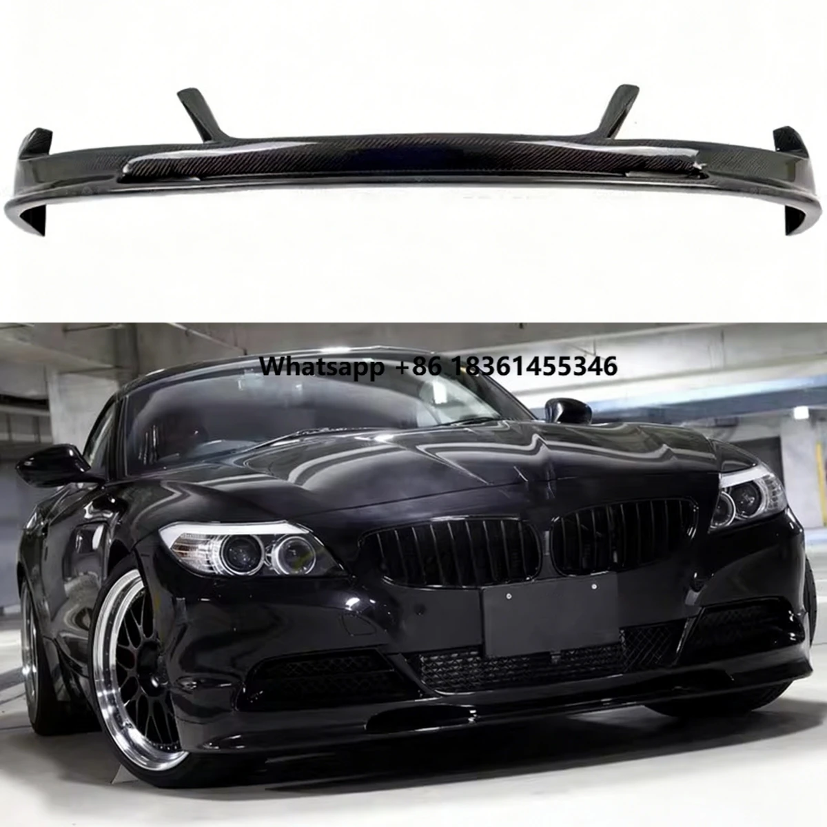 

for Z4 E89 09-16 Modified shovel chin car accessories Carbon Fiber Front & Rear Lip Resin spoiler