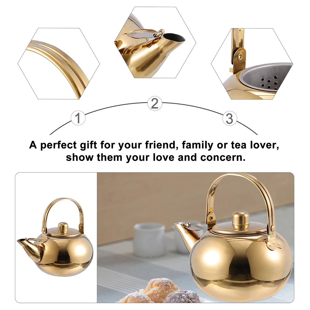 

Tea Strainer for Loose Teapot Filter Stainless Steel Travel Kettle with Infuser