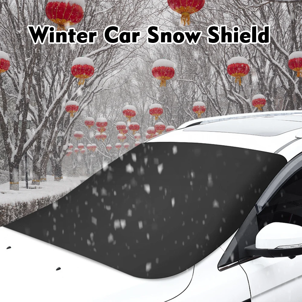 Magnetic car snow shield thickened anti-freeze and sunscreen car cover car sunshade