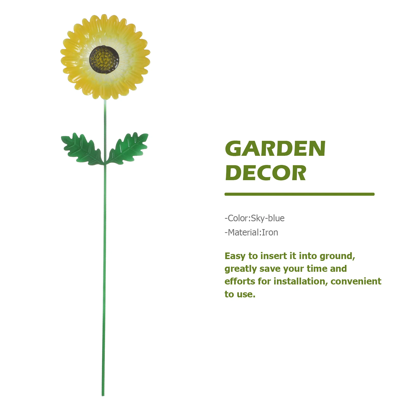 

Metal Garden Stake Decor Flower Garden Decorative Stakes Weather-Resistant Outdoor Spring Decor For Yard Lawn Patio Park