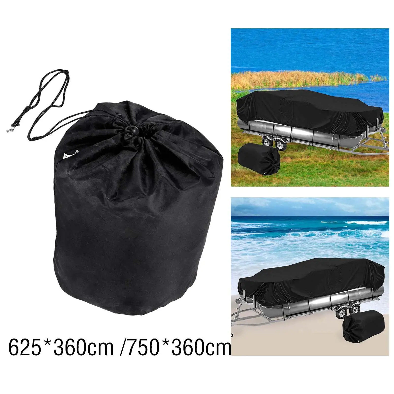 Ski Boat Cover 210D Guard Replacement Easy Installation Speedboat Protector