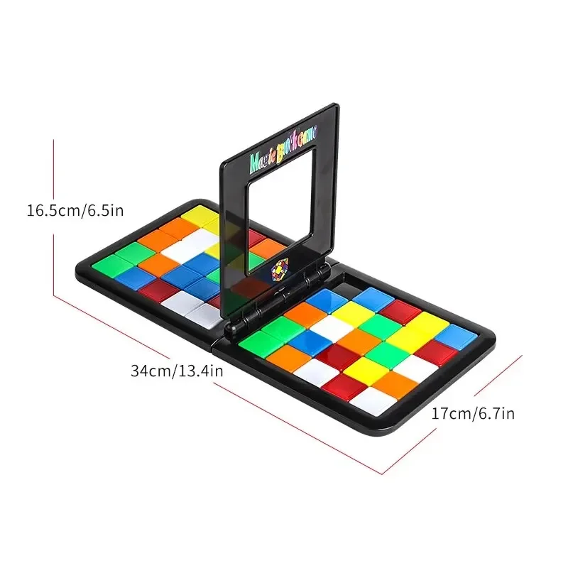 Two-person Lnteractive Battle Digital Huarong Way Sliding Puzzle Cube Three Kingdoms Children Magnetic Puzzle Sudoku Fun Puzzle