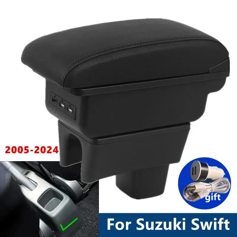 For Suzuki Swift Armrest Box For Suzuki Swift 2005-2024 Car Armrest Car Accessories Interior details storage Box Retrofit parts