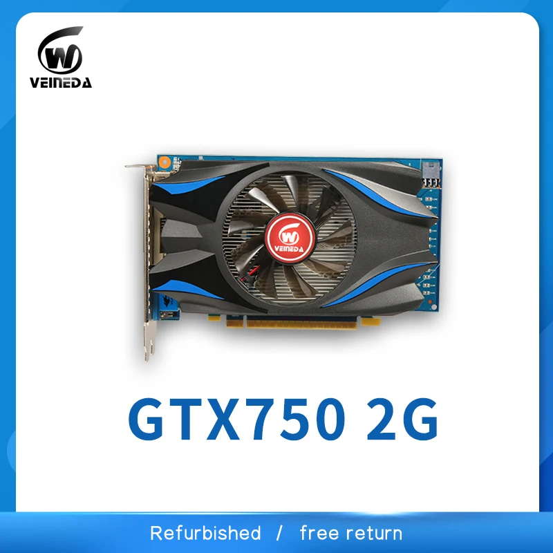 

Graphic card GPU GTX750 2GB GDDR5 Video Card strong than GTX650 2gb ,HD6850 ,R7 350 For nVIDIA Geforce Games