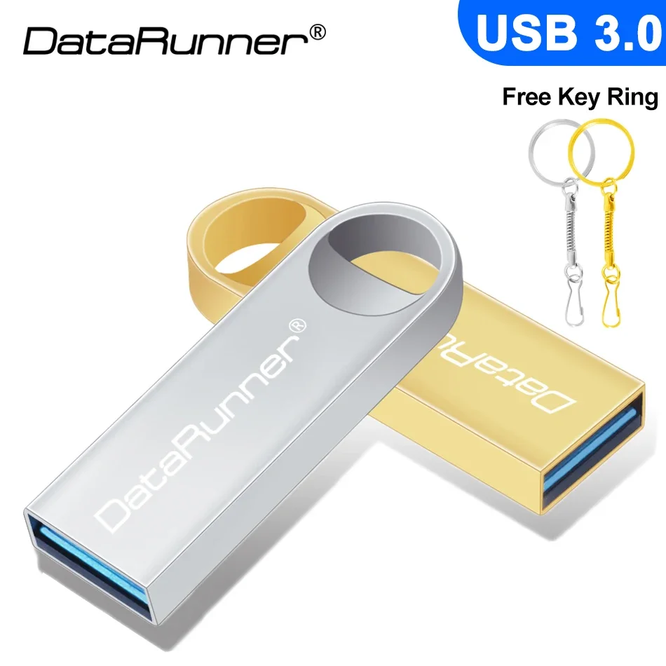 

DataRunner High Speed USB Flash Drive Metal Pen Drive 16GB 32GB 64GB 128GB 256GB Pendrive Waterproof USB Stick 3.0 Memory Disk