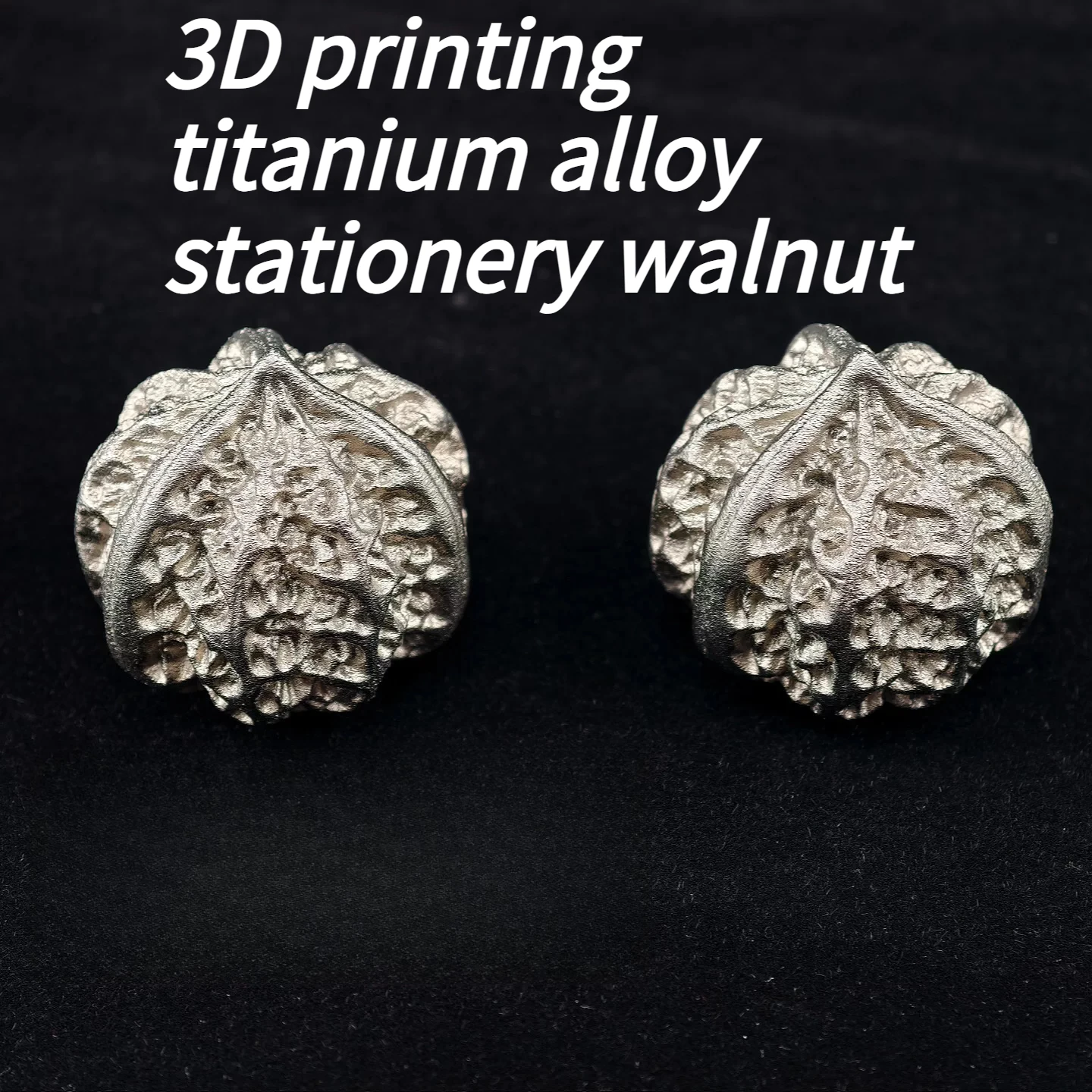 NEW Titanium Alloy Cultural Ornament Walnut Decompression Handles EDC High-quality Titanium Alloy Toy Ornament Tool