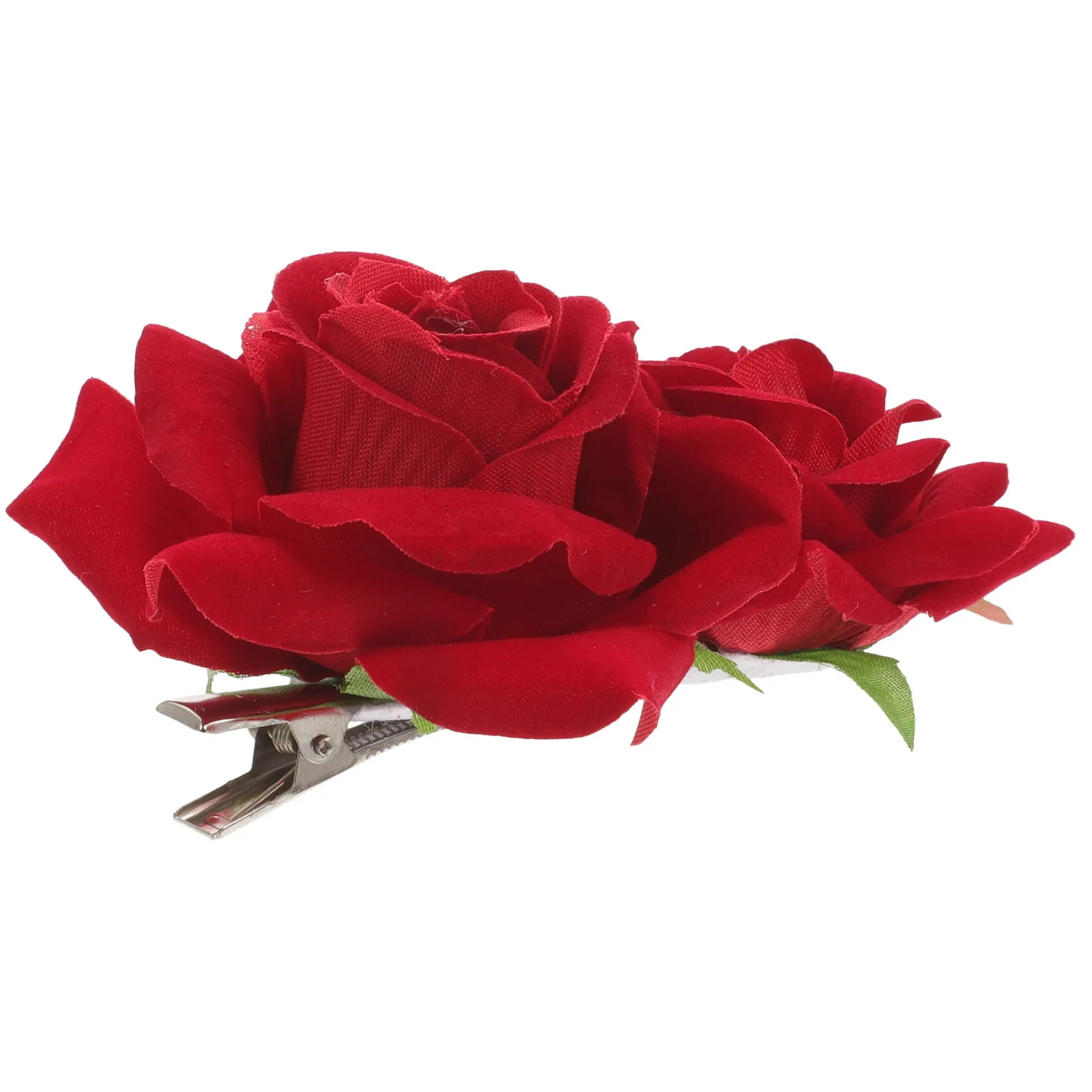 

1Pcs Rose Flower Hairpin Red Beautiful Brooch Pin for Wedding Bride Groom Prom Evening Party Dress Accessories