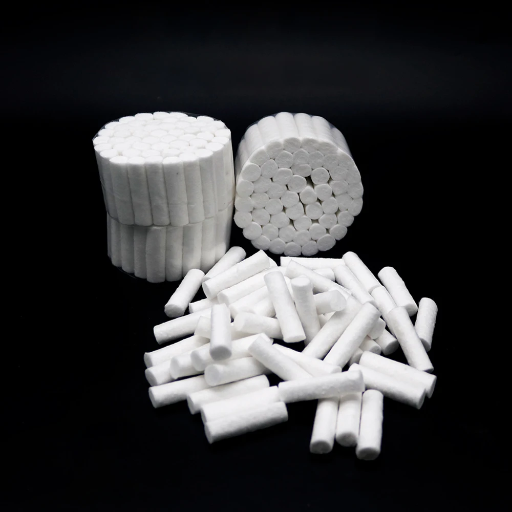 2bags/2000pcs Disposable Medical Dental Cotton Rolls High Absorbent Cotton Rolls for Dental Clinics Dental Hospital
