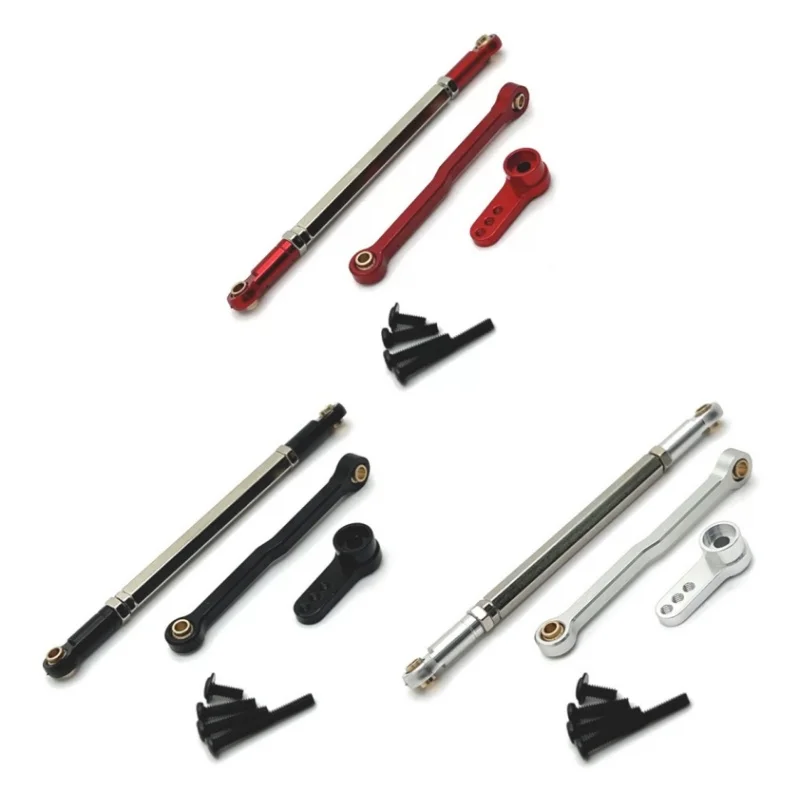 

Metal Upgrade Steering Link Rod Servo Fixed Pull Rod Servo Arm For MN 1/12 MN168 MN82 MN78 D90 MN99S RC Car Parts