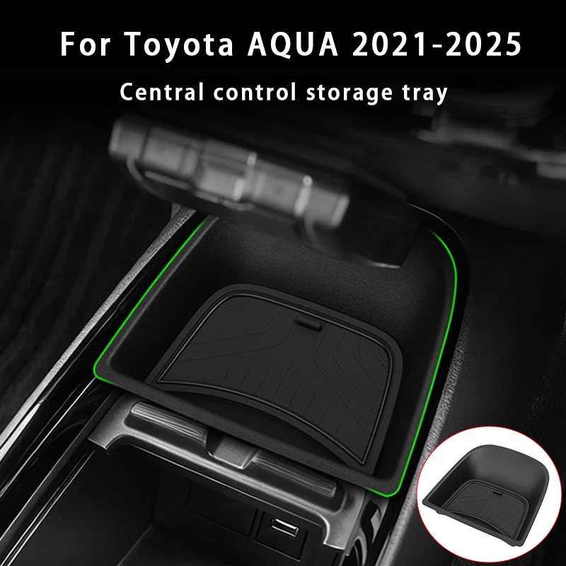 

For Toyota AQUA 2021-2025 Central Control Storage Tray ABS Car Center Console Tray Storage Box Interior Accessories