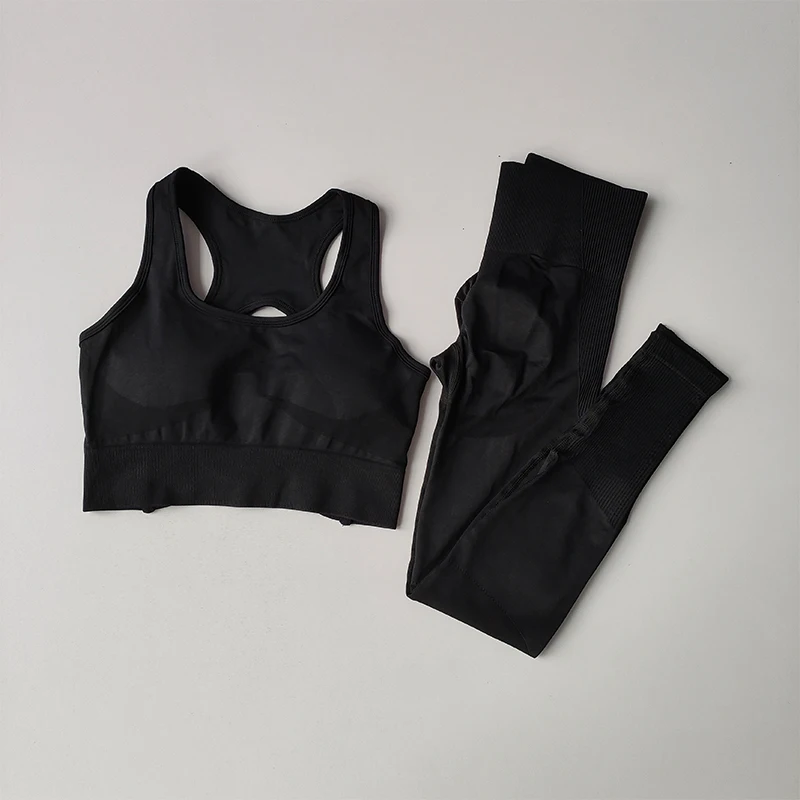 Nahtloses Top-Sport-BH-Set für Damen, professionelles Fitness-Tanktop-BH, stoßfester Lauf- und Yoga-Anzug, schöner Rücken-BH-Anzug – Detail 11
