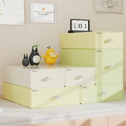 NEW Desktop Stackable Storage Box Free Combination Plastic Stationery Cosmetic Storage Drawer Home Office Sundries Organizer