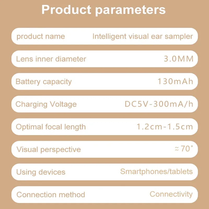 Tinsol Smart Visual Ear Cleaner 1296P Ear Sticks Otoscope USB C Charging Endoscope Wax Removal Tool Earpick Camera Health Care