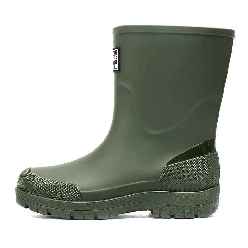 

Мужские весенне-осенние новые водонепроницаемые туфли шеф-повара с высоким берцем, уличные резиновые сапоги, мужские модные и повседневные ботинки