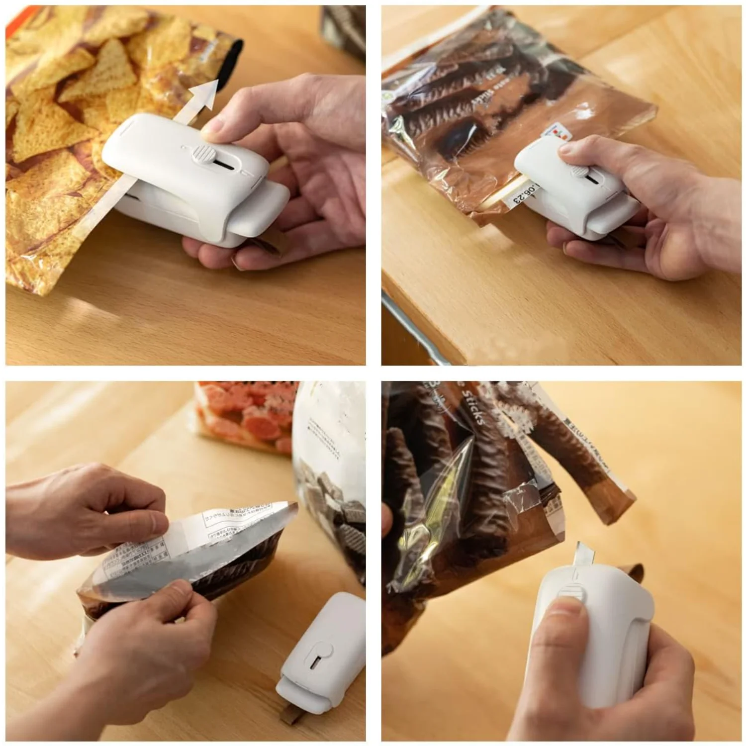 Mini Bag Sealer |   Bag Heat Vacuum Sealer | 2 IN 1 Heat Sealer and  | Food Protector | Portable Chip Bag sealer Machine for Sna