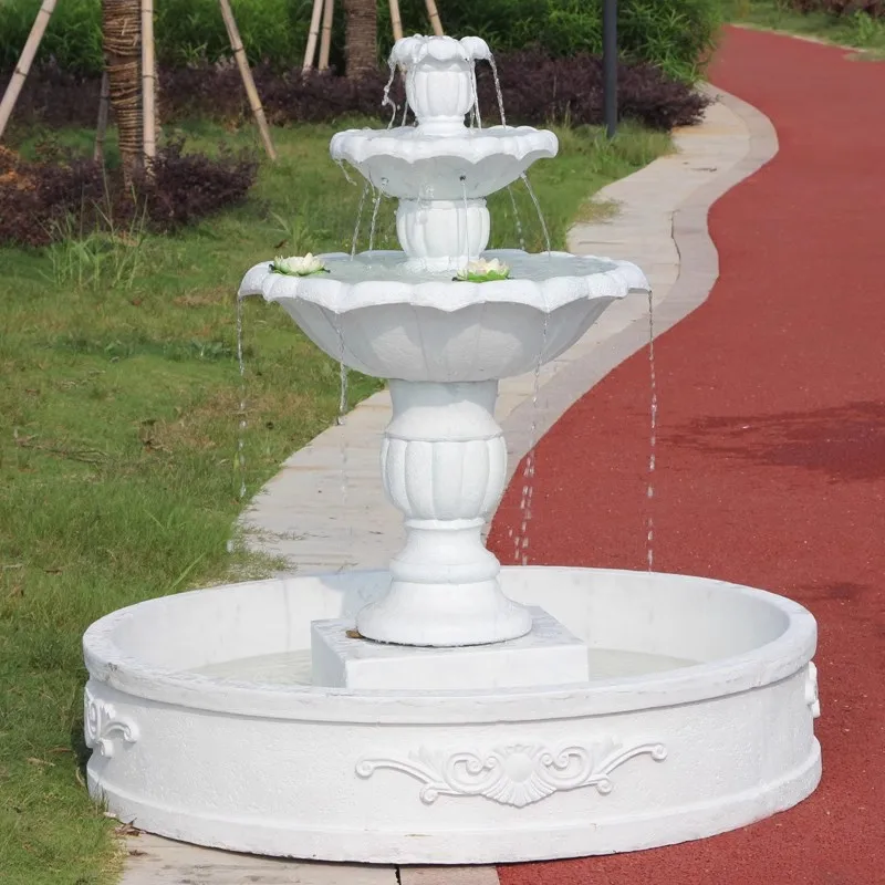 Flowing water fountain outdoor courtyard garden fish pond fountain landscape