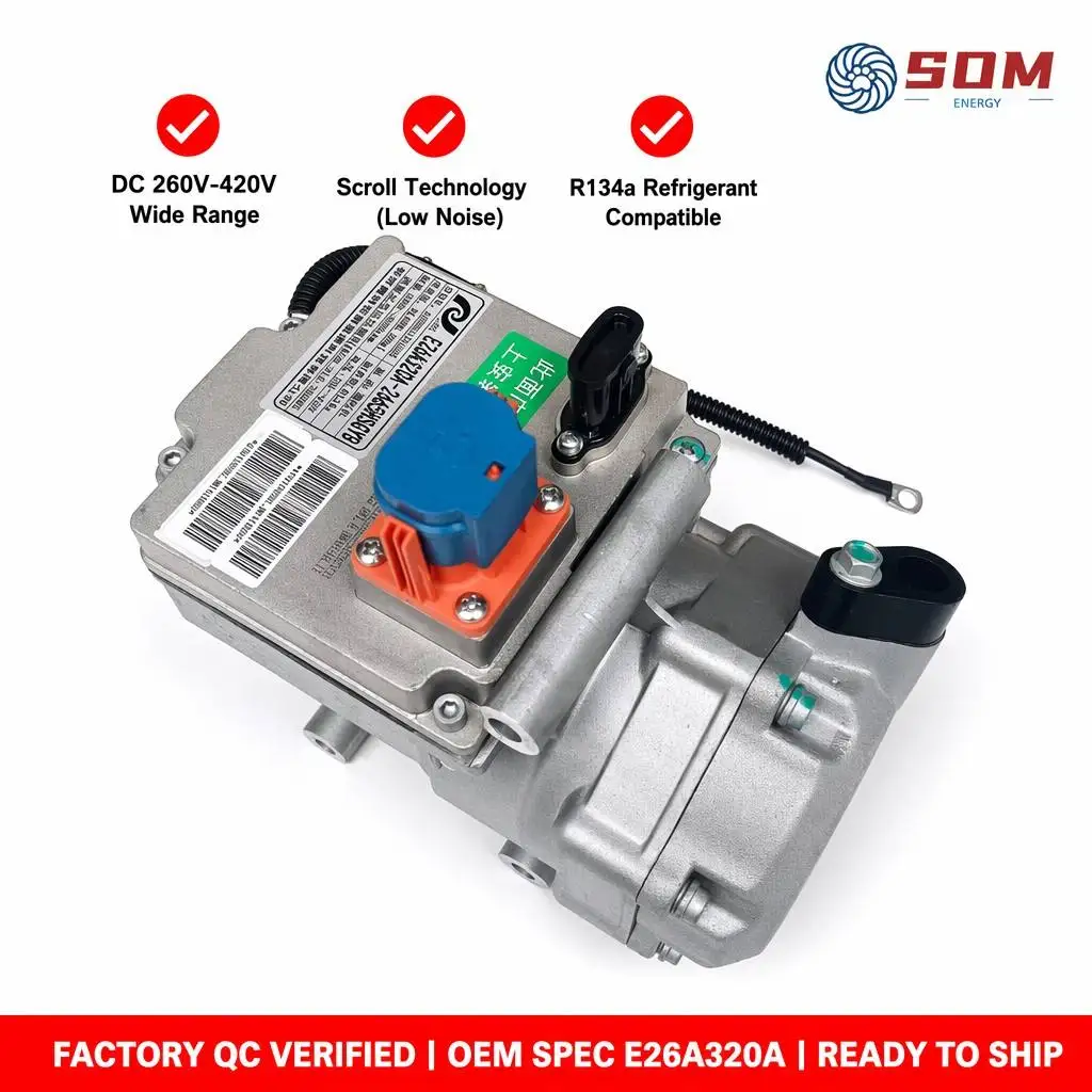 New Chery EQ Compressor Air Cooling Pump 12V OLIVER Fitment Electric Vehicle Air Conditioning Model E26A320A-2 750HS
