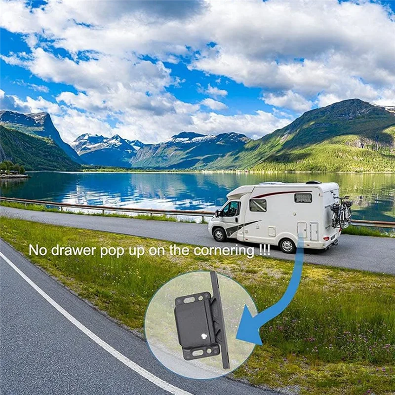 RV Drawer Latch Cabinet Door Latches And Catches Rv Drawer Locks With Mounting Screws For Rvs, Campers, Set Of 8-ABHG