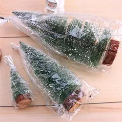 Christmas Decoration Artificial Mini Tree Ornaments Miniature Cedar Snow Pine Home Office Table Decor 2024 Xmas Landscape Gifts