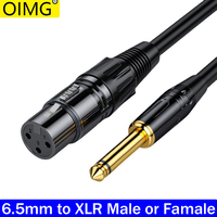 6.5mm to XLR FeMale or Male Cable For Professional Recording Extension Line Balanced XLR Mixer Speaker Amplifier Live Microphone