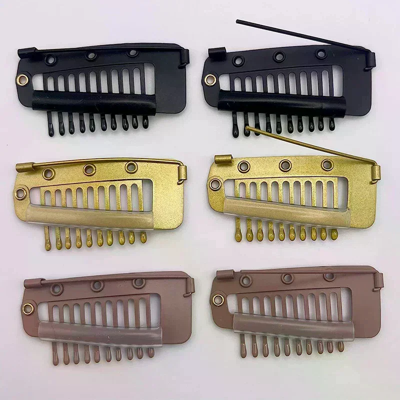 Chunni Dupatta Clips with Safety pin,10-Teeth Strong chunni Grip Hair Clip, Duppatta Hack Hijab Tikka Setting Grip Clips for Wo
