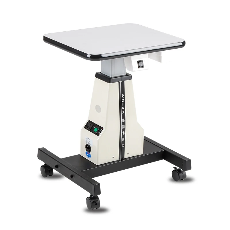 Mesa de elevación eléctrica 3A, optometro, medidor de curvatura, lámpara de hendidura, mesa de elevación automática
