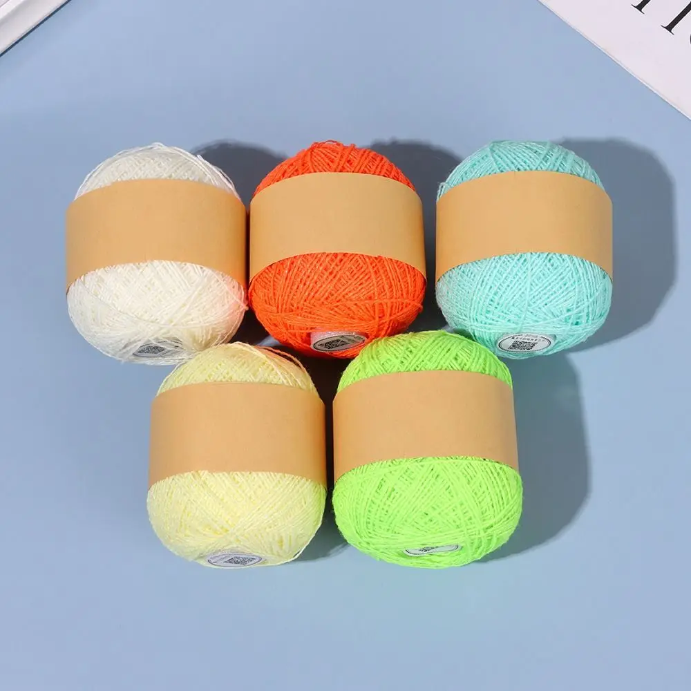 Fluorescent Weave Sewing Glow in the Dark Luminous Chunky Yarn Knitting Wool Yarn Hand Knitted