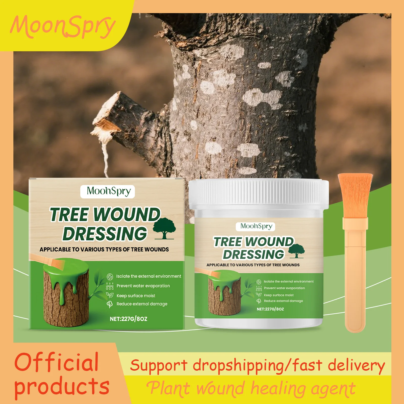 Tree Wound Healing Cream - Gentle Formula Tree Seedlings Rainproof & Anti-Washout | Protective Cream for Tree Care