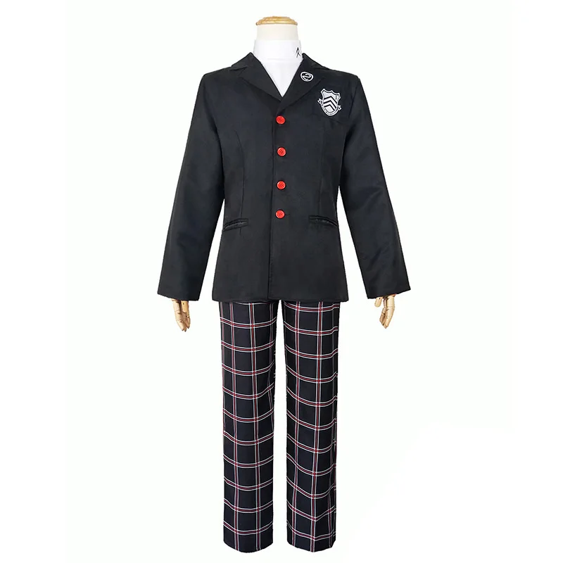 Game Persona 5 Akira Kurusu Cosplay Costume P5 Ren Amamiya Cosplay School Uniform Mens Suits Halloween Party Role Play Clothes