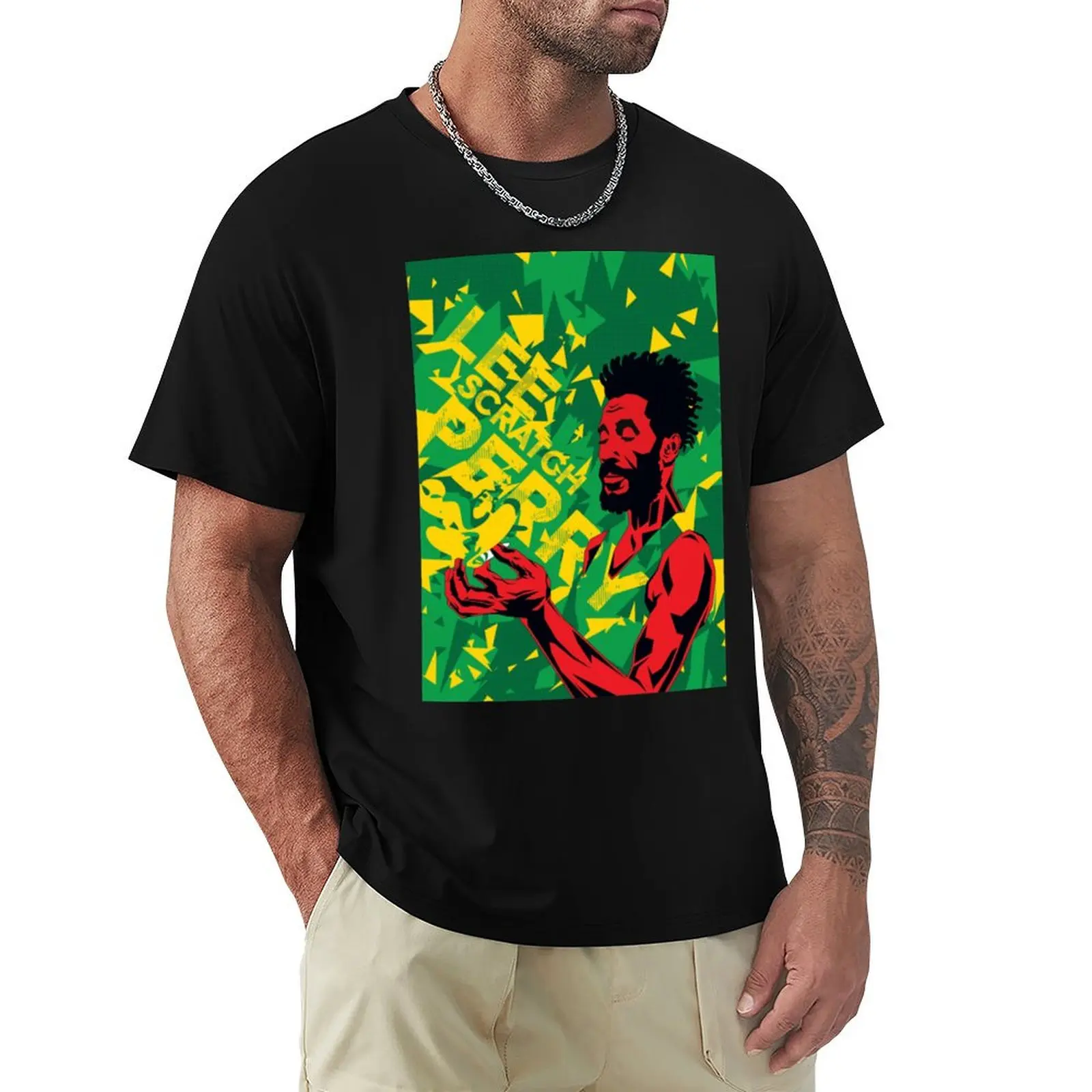 lee scratch perry T-Shirt Casual Minimalist Short Sleeve Top