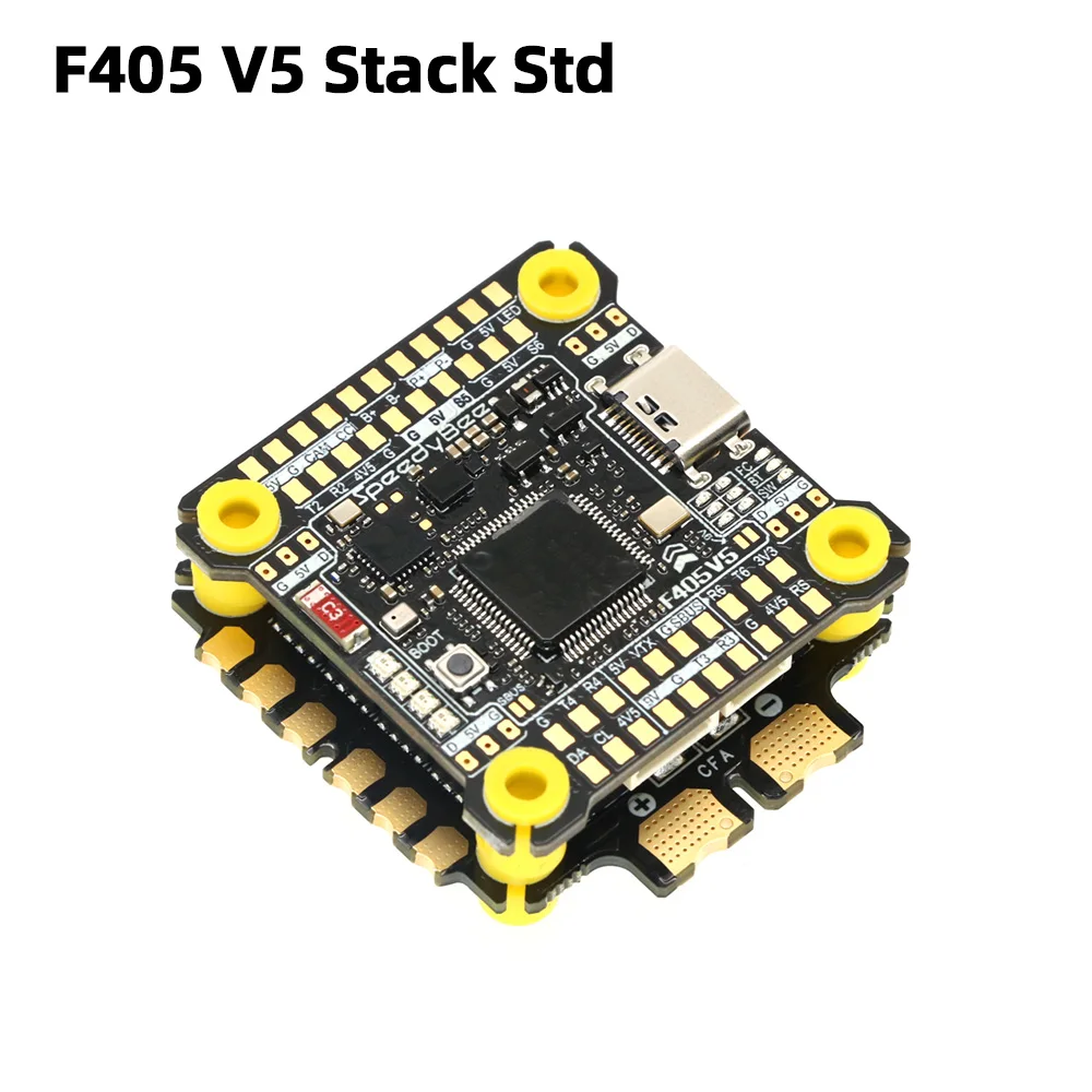 SpeedyBee F405 V5 55A Stack（Pengontrol Penerbangan Pesawat Model F405 V5 30.5×30.5mm + ESC 4-in-1 55A dengan Firmware ox32）