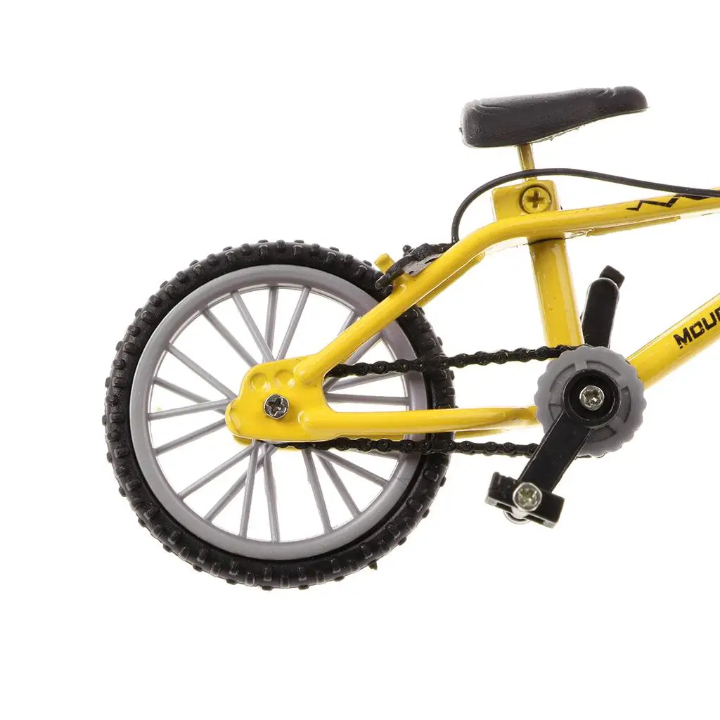 Realistic 124 Mini Alloy Finger Bike Toy Diecast Desk Gadget for Kids Collection Playset Decoration view 3