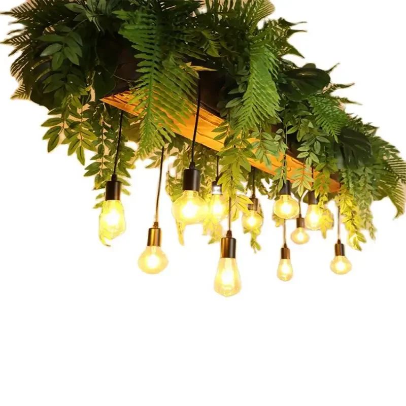 Bar Hanging Chandeliers Creative Restaurant Pendant Light Living Dining Table Room Home Decoration Bedroom Courtyard Plant Lamps