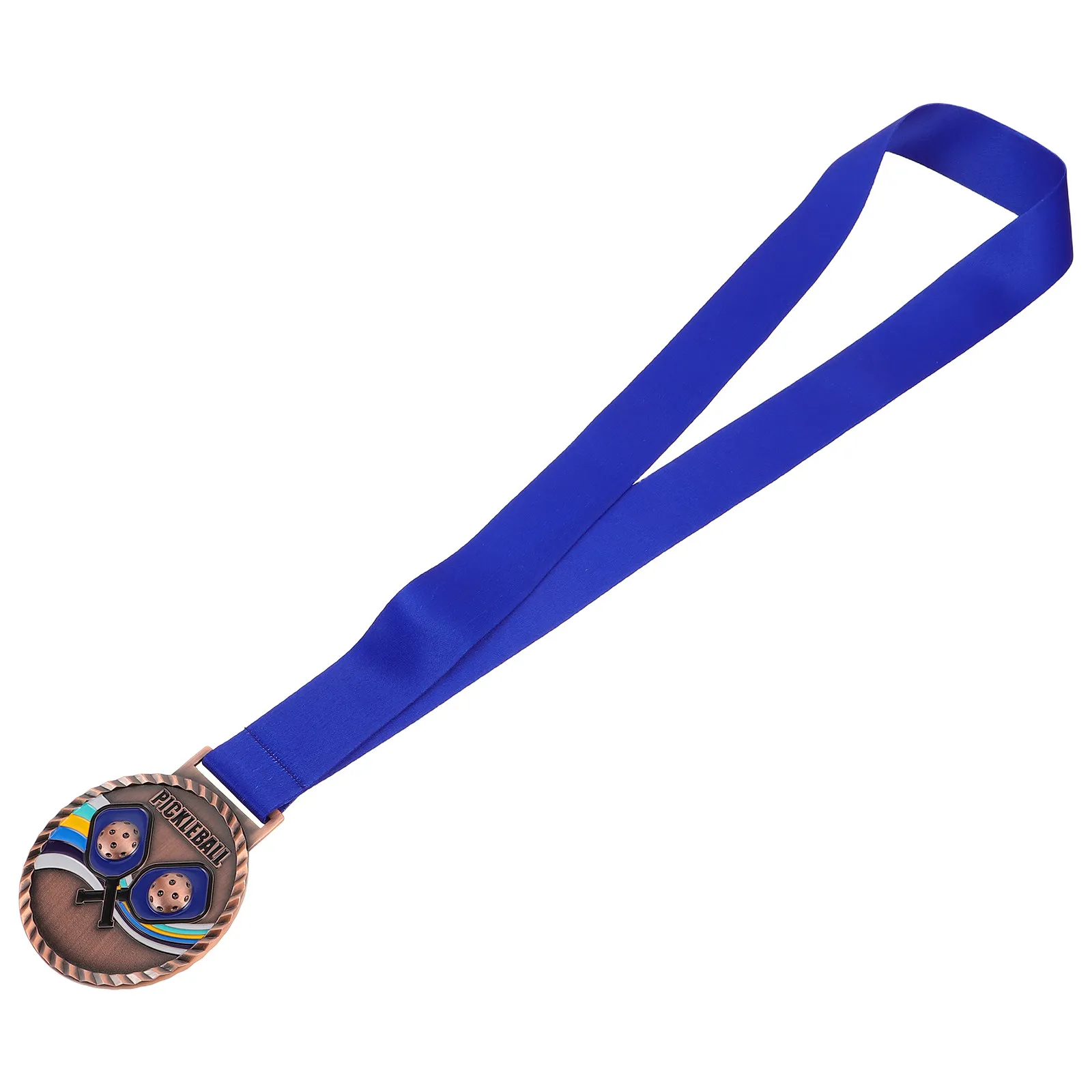 Sleek Vibrant Enamel Pickleball Medal Sports Competition Prize Medal Metal Award for Adults Pickleball Tournaments