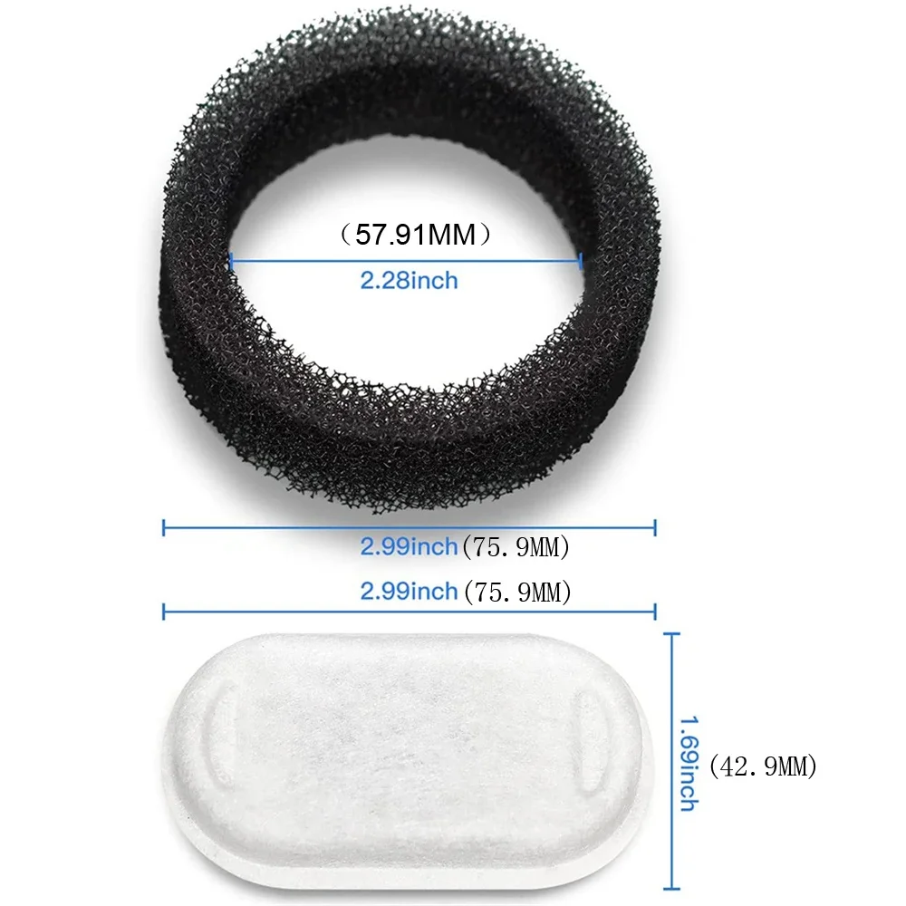 Replacement Filters for Cat Water Fountain Stainless Steel Dispenser Feeders Pet Water Fountain Activated Carbon Replaced Filter gallery 1