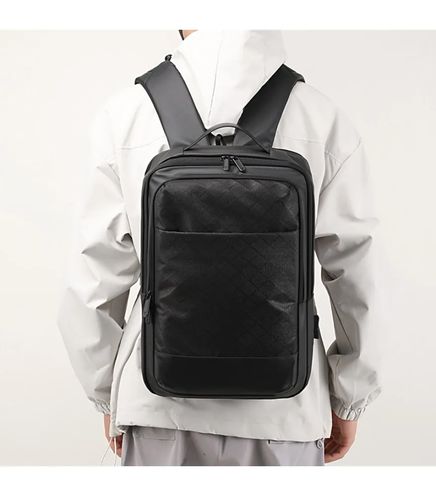 Large-capacity backpack 24 models for men and women 16-inch computer bag locomotive wind backpack commuting fashion