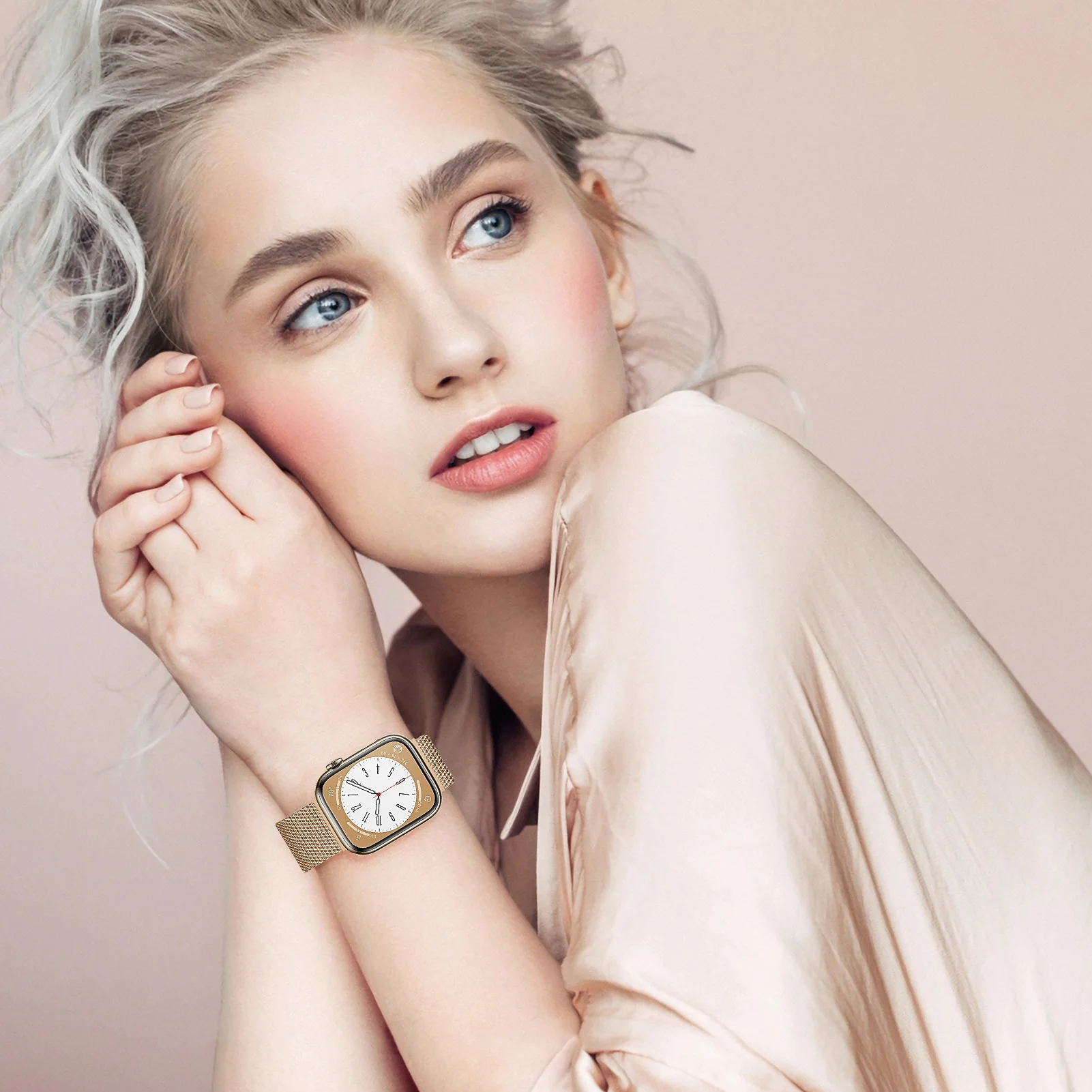 حلقة ميلانو لساعة أبل 46/44/ 45/40/42/41/38/ 49 ملم سوار iWatch Series 10 Ultra 2 9 8 SE 7 6 5 Band 2026