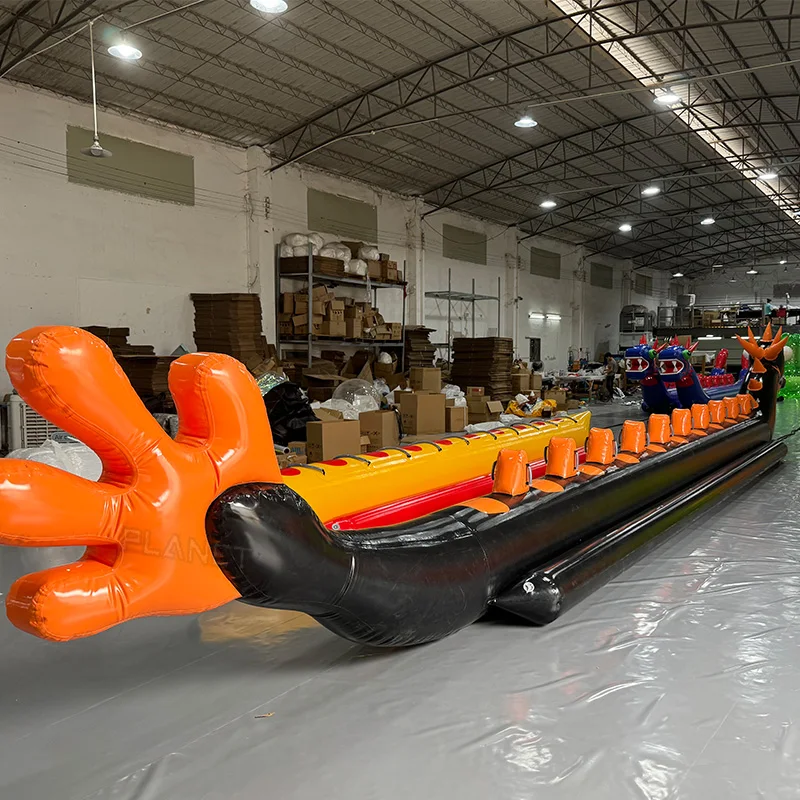 For Commercial Inflatable Flying Water Tubes Dragon Boat Towable Banana Tube Sport Sea Game Toy