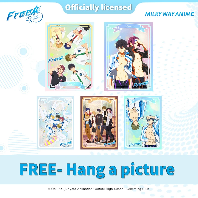 

Genuine Authorized Anime Free! Haruka Nanase Makoto Tachibana Playbill Wallpaper Bedroom Sitting Room Hanging Style Draw Posters