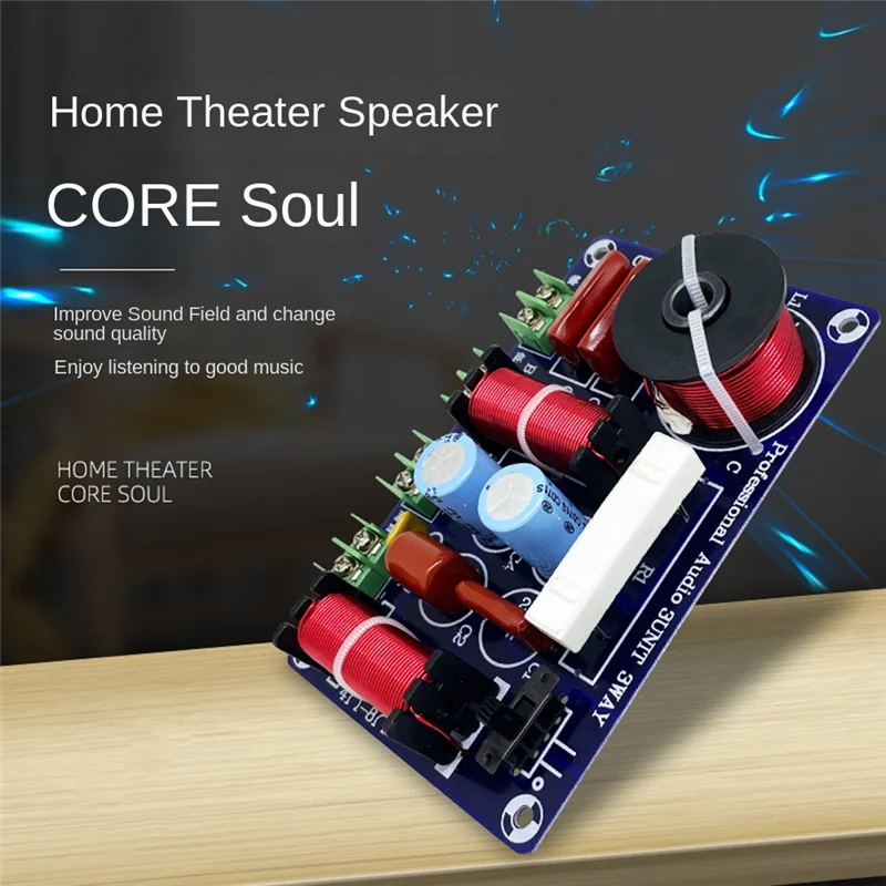 Excellent-3 Ways Hifi Speaker Frequency Divider Hifi Crossover Filter Distributior DIY Ktv Stage Car Audio Woofer Speaker Filter