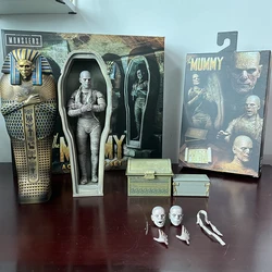 Universal Monsters The Mummy Casket Pharaoh Coffin Pyramid Action Figure Monsters Model Collectible Toy Bookshelf Ornament Gifts