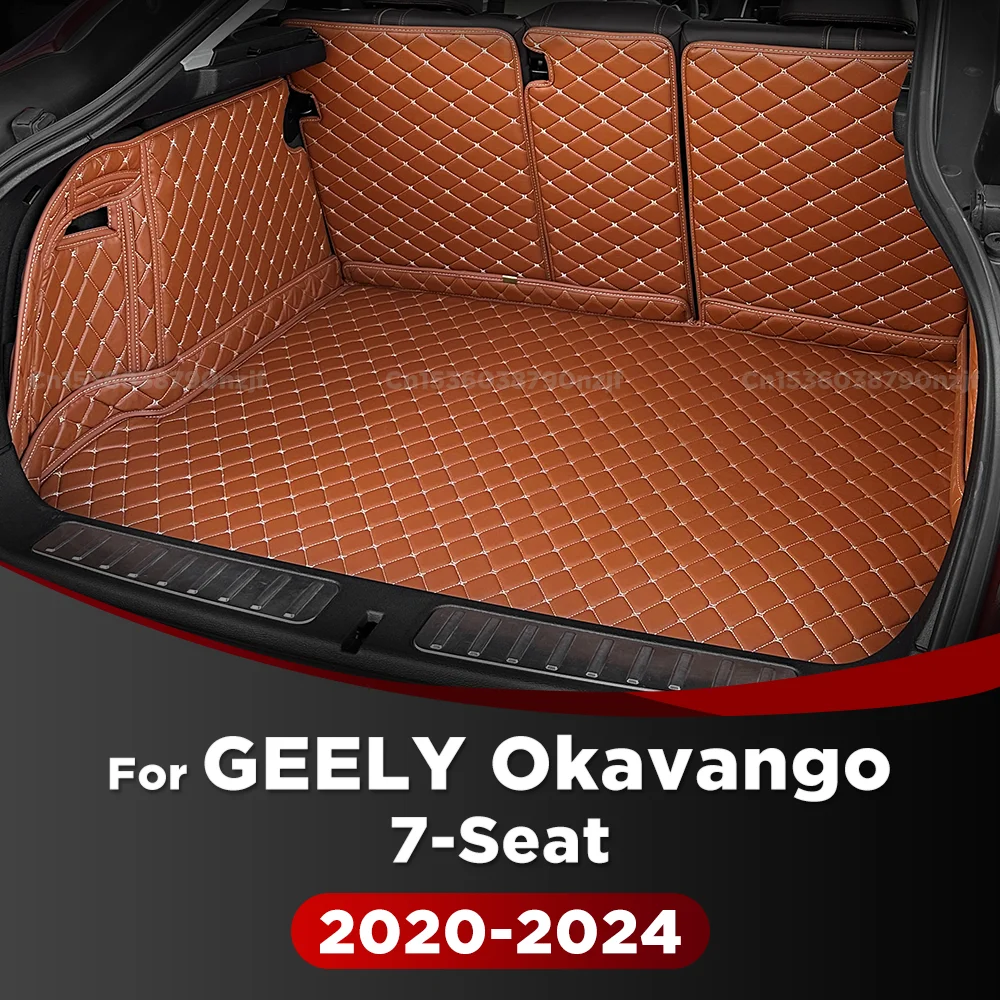 

Для Geely Okavango 7-Seat 2020 2021 2022 2024 Автоматический коврик для багажника с полным покрытием Автомобильный чехол для грузового вкладыша Аксессуары для интерьера
