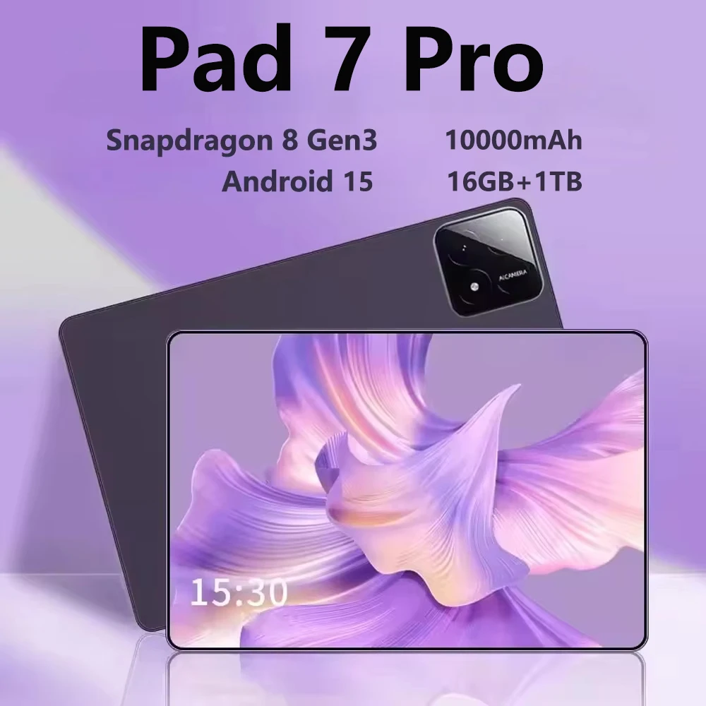 

HOT Original Pad 7 Pro 2026 NEW Tablet Snapdragon 8 Gen3 10.1inch Android 15 16GB+1TB 10000mAh 5G Dual Card WiFi GPS Tab