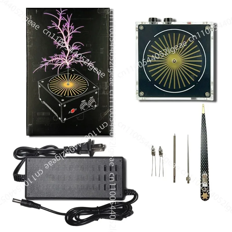 Music Coil Lightning in Palm Arc Generator Science Experiment Student Principle Teaching Connecting 13cm Arc