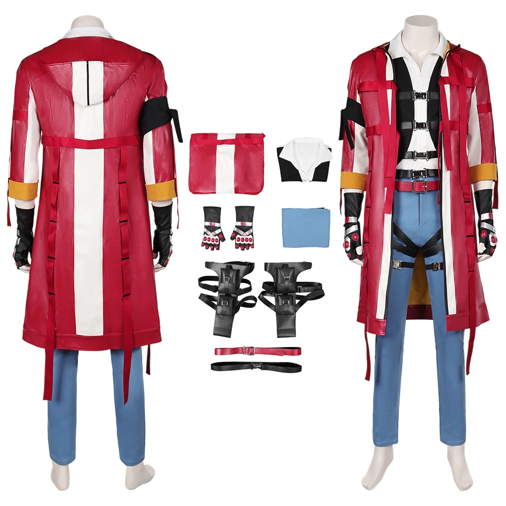 Game Tekken8 Cos LEO Cosplay Costume Outfits Fantasy Coat Vest Pants For Adult Male Roleplay Halloween Carnival Suit Accessories