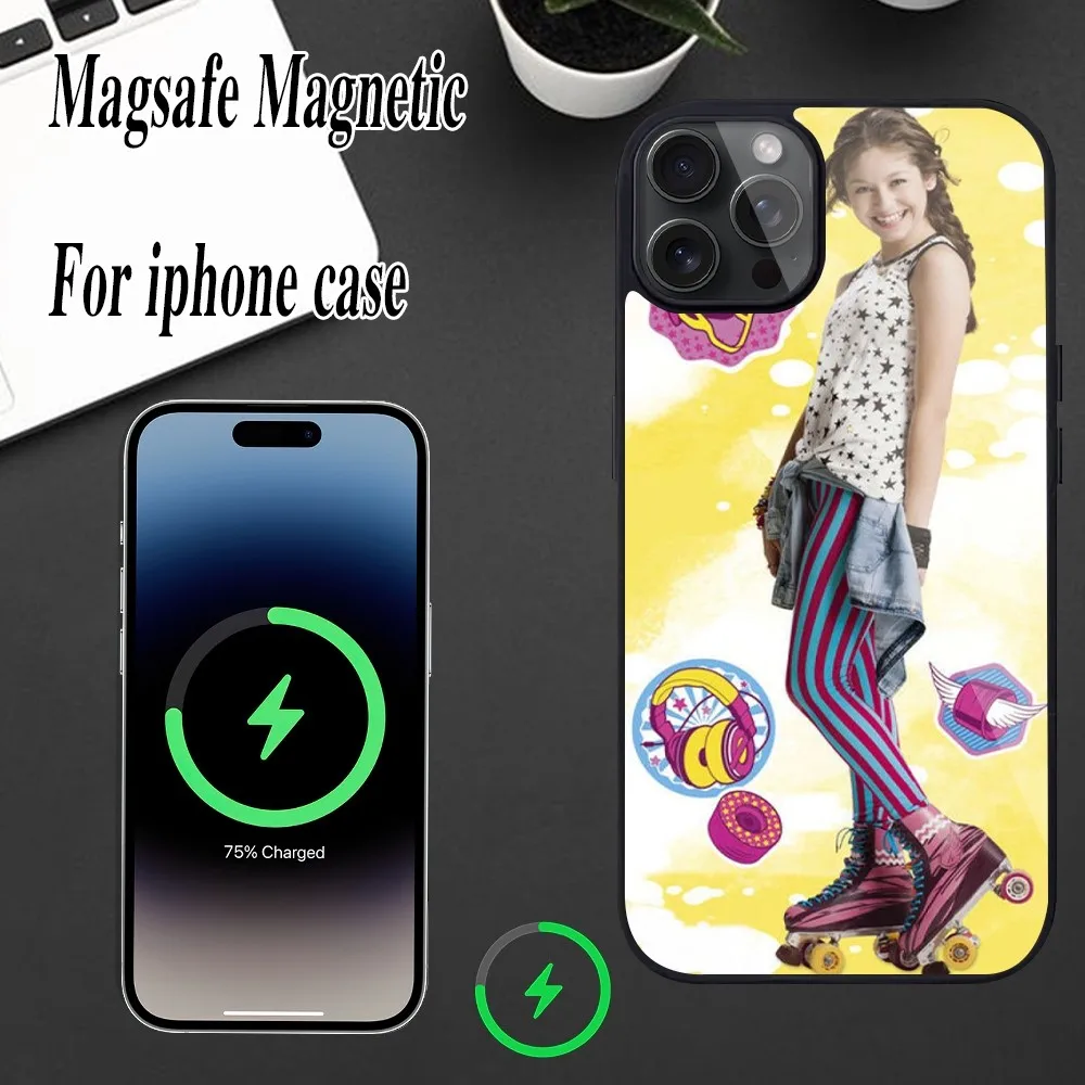 Soy Luna cute Phone Case For iPhone Magesafe Magnetic  12 13  15 11 Mini 14 Max Pro Plus Shell